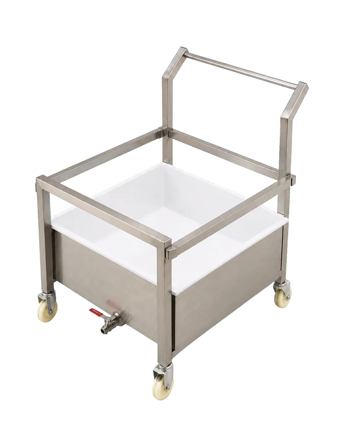 Vue arrière droite de la même cuve mobile