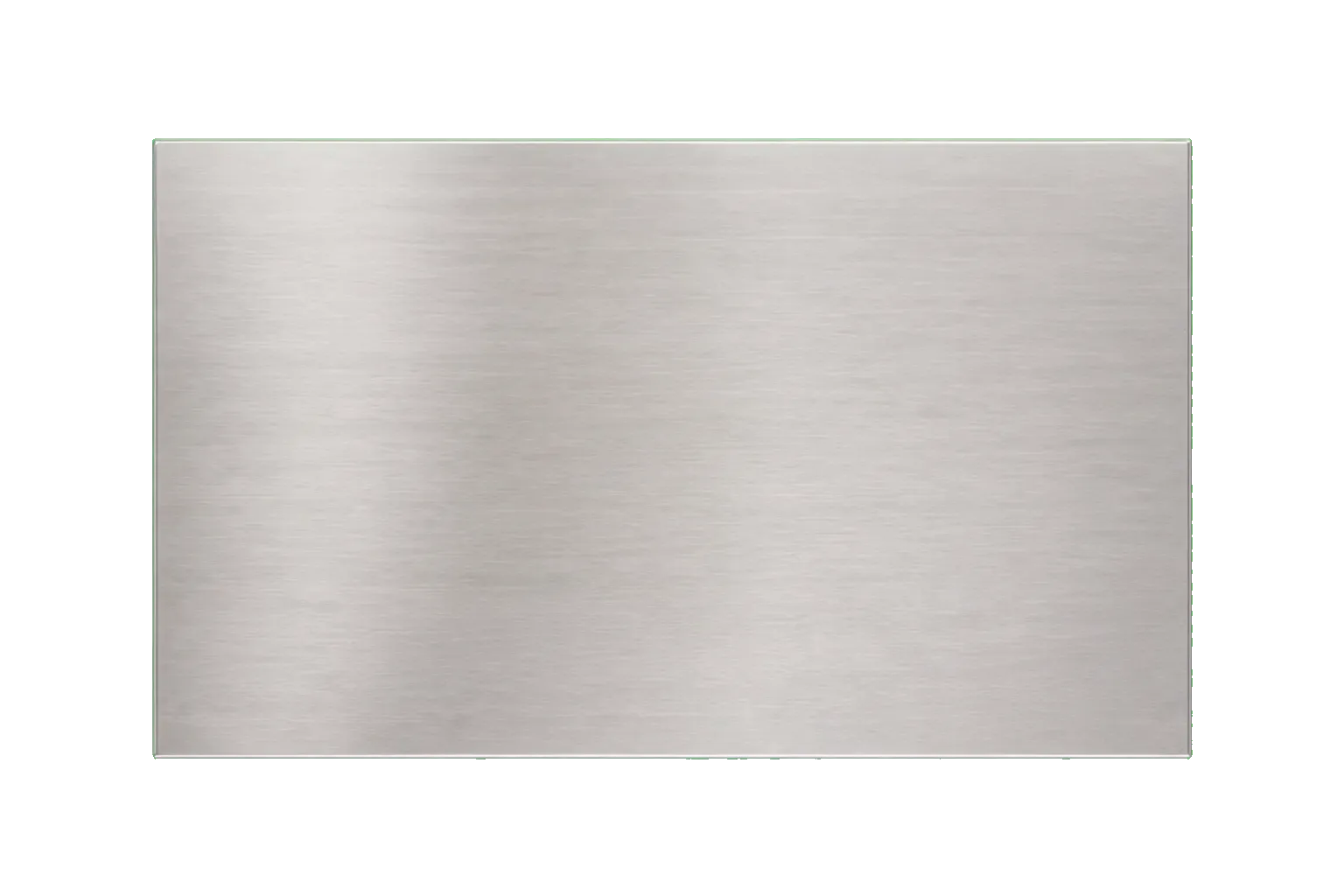 Vue verticale à 90 degrés du dessus de la même palette inox
