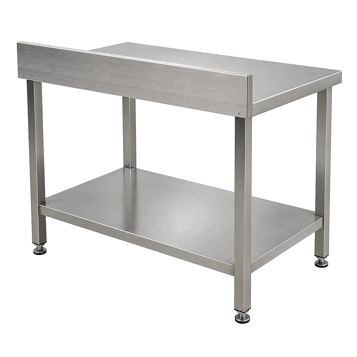 Vue arrière du dosseret et de la structure de la même table
